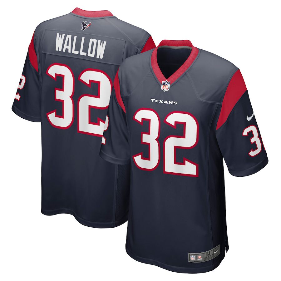 Men Houston Texans #32 Garret Wallow Nike Navy Game NFL Jersey->houston texans->NFL Jersey